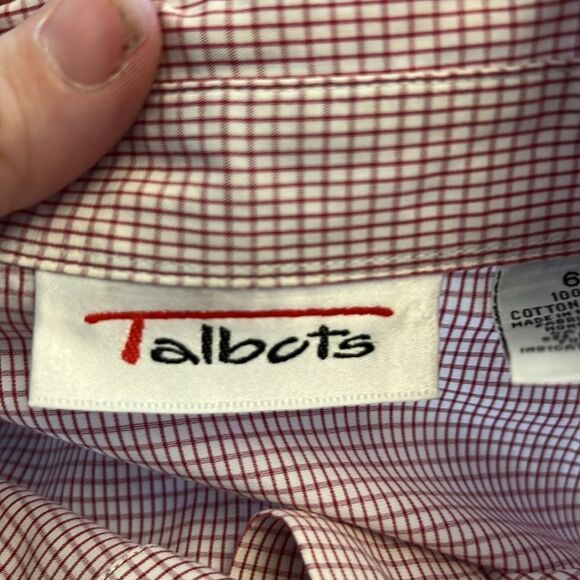 TALBOTS 100% Cotton Button Down Shirt Size 6 - Picture 6 of 7